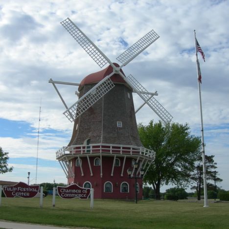 Historical tour in Orange City, Iowa